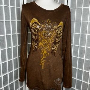 Katydid long sleeve angel wings size large shirt